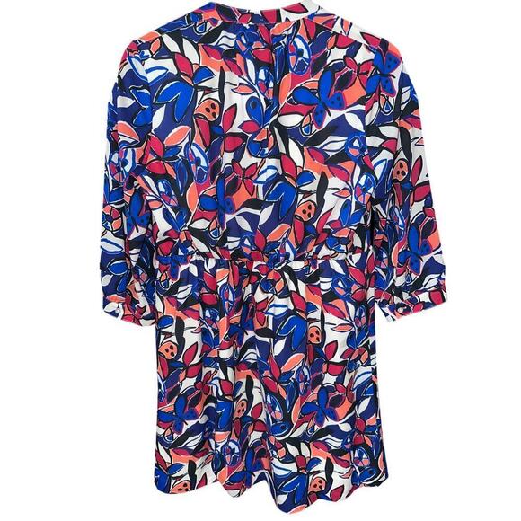 J. Crew Women’s A Line Midi Dress Floral Butterfly Colorful S feminine coquette - Picture 2 of 8